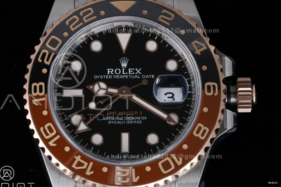 New 904L ARF Best 1:1 RG Bracelet Master SS 126711 SH3285 on GMT II SS Edition CHNR V2 0202